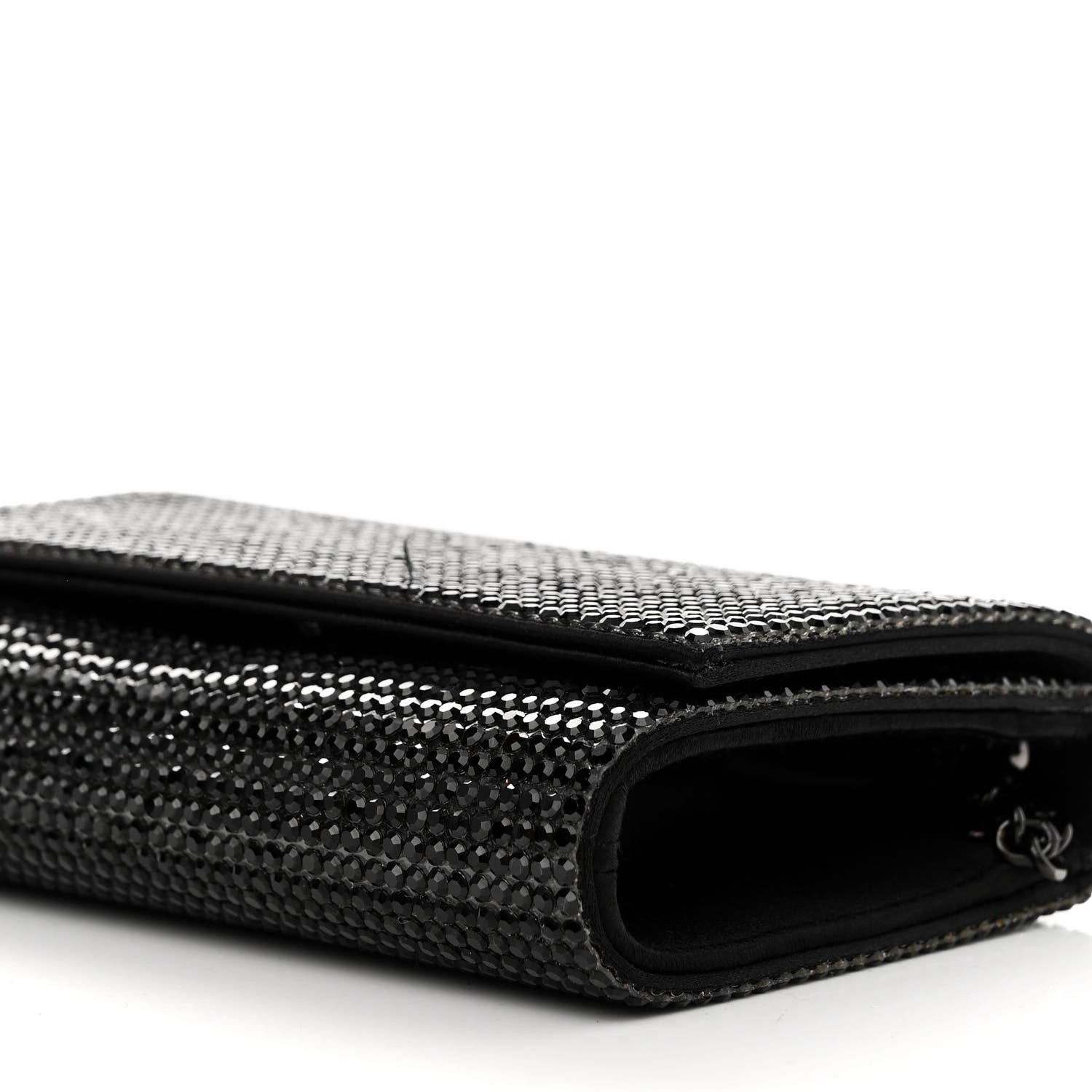 Judith Leiber Swarovski Crystal Fizzy Clutch Black 9 of 11