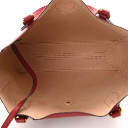 Gucci New Sakai Calfskin Lux Small Dahlia Tote New Cherry Red 5 of 9