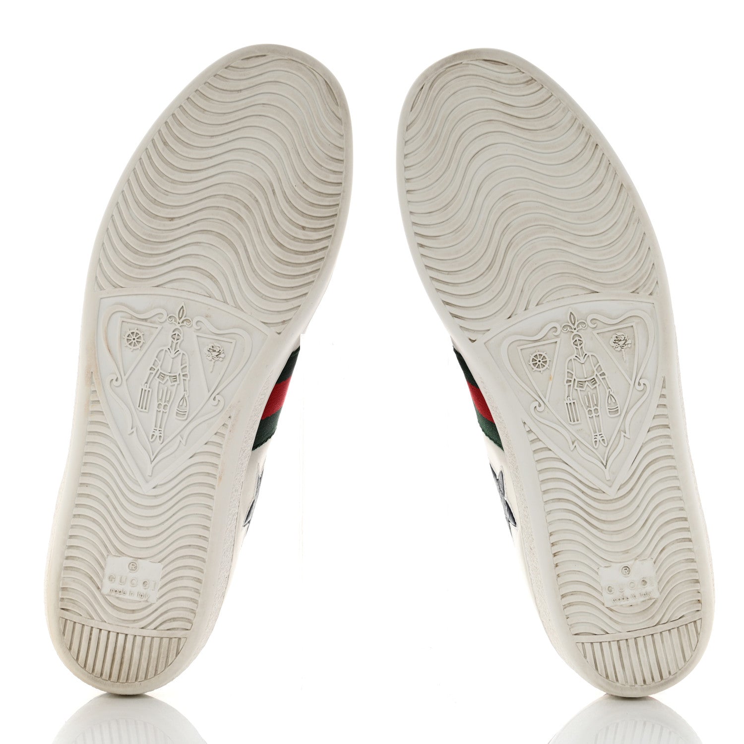 Gucci Calfskin Ayers Web Star Embroidered Womens Ace Sneakers 39.5 White Multi 5 of 9
