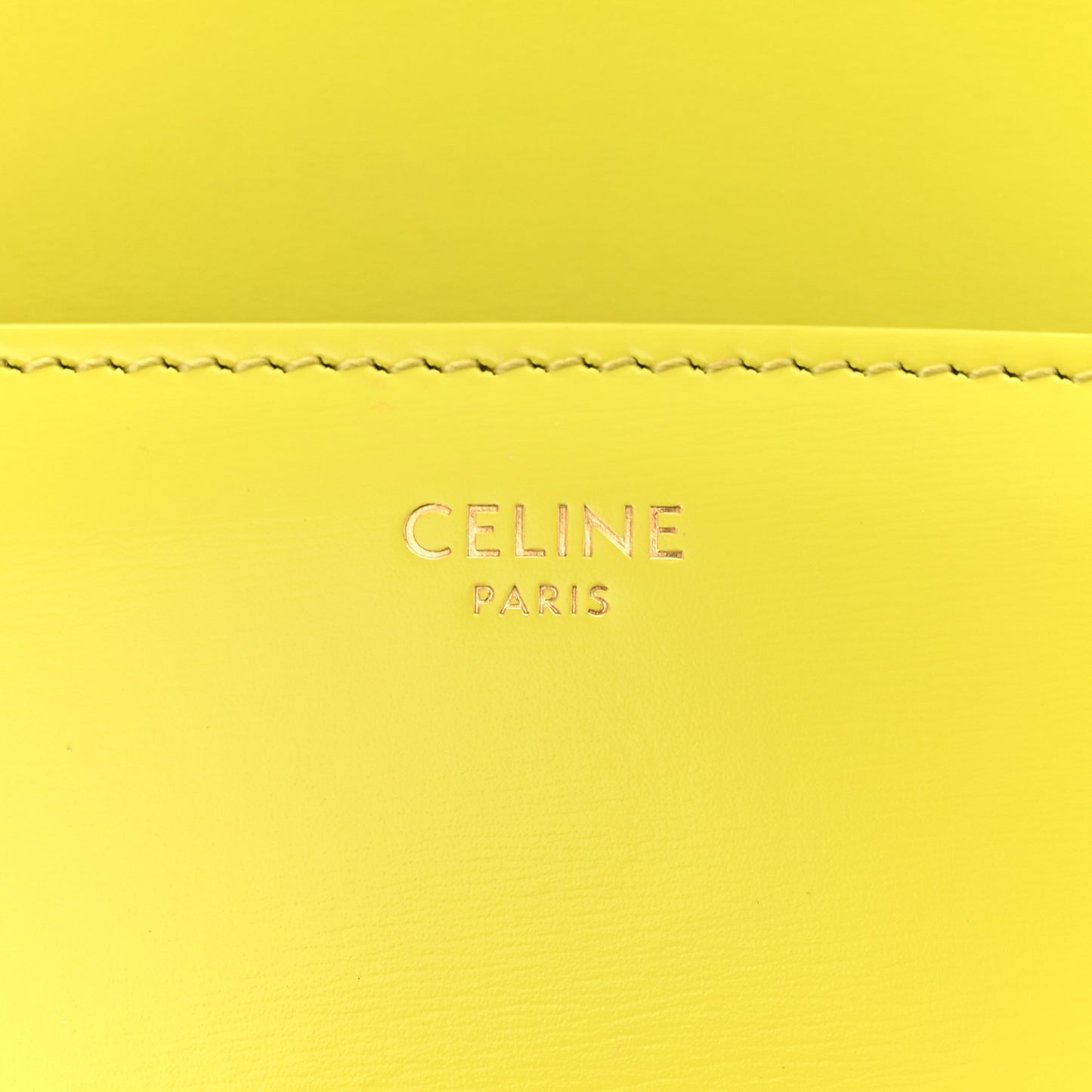 Shiny Calfskin Cuir Triomphe Chain Shoulder Bag Anis