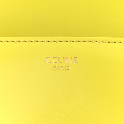 Celine Shiny Calfskin Cuir Triomphe Chain Shoulder Bag Anis 6 of 12