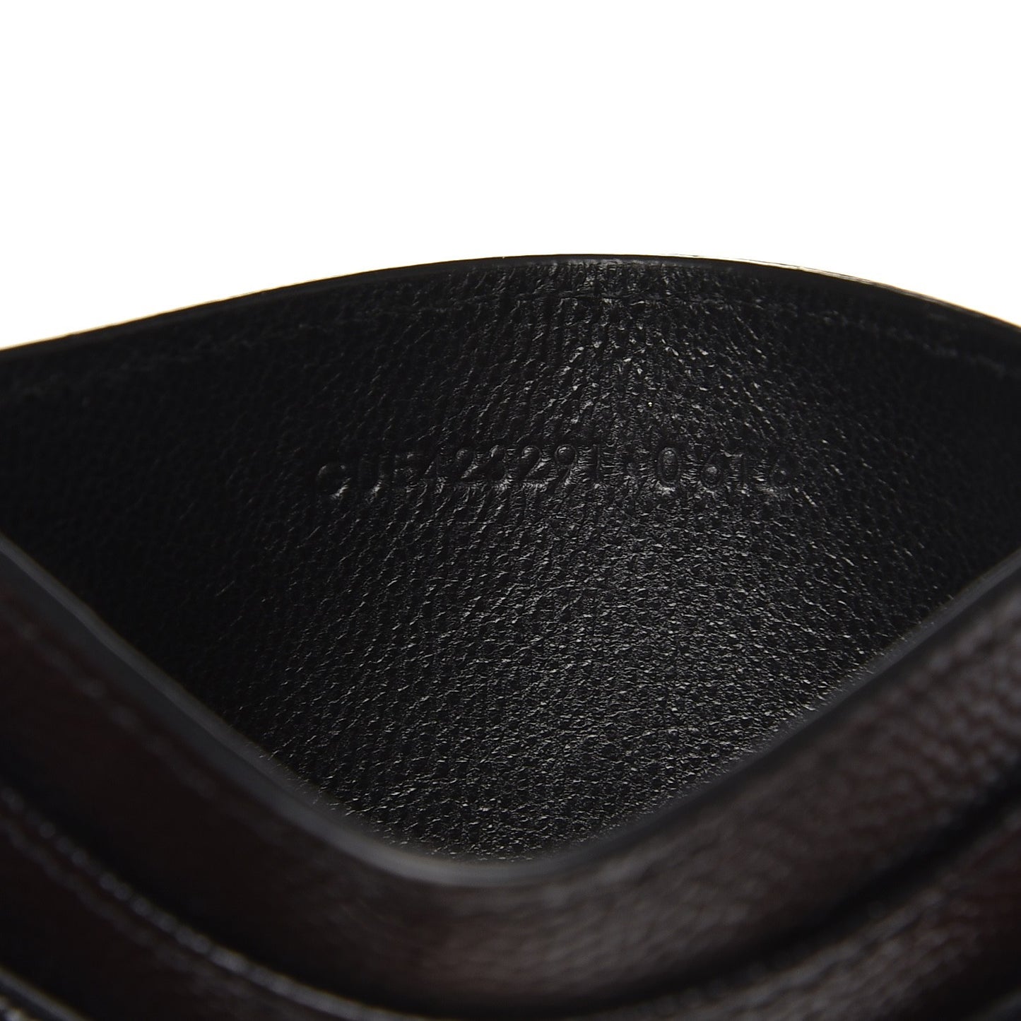 Grain De Poudre Matelasse Chevron Monogram Credit Card Case Black