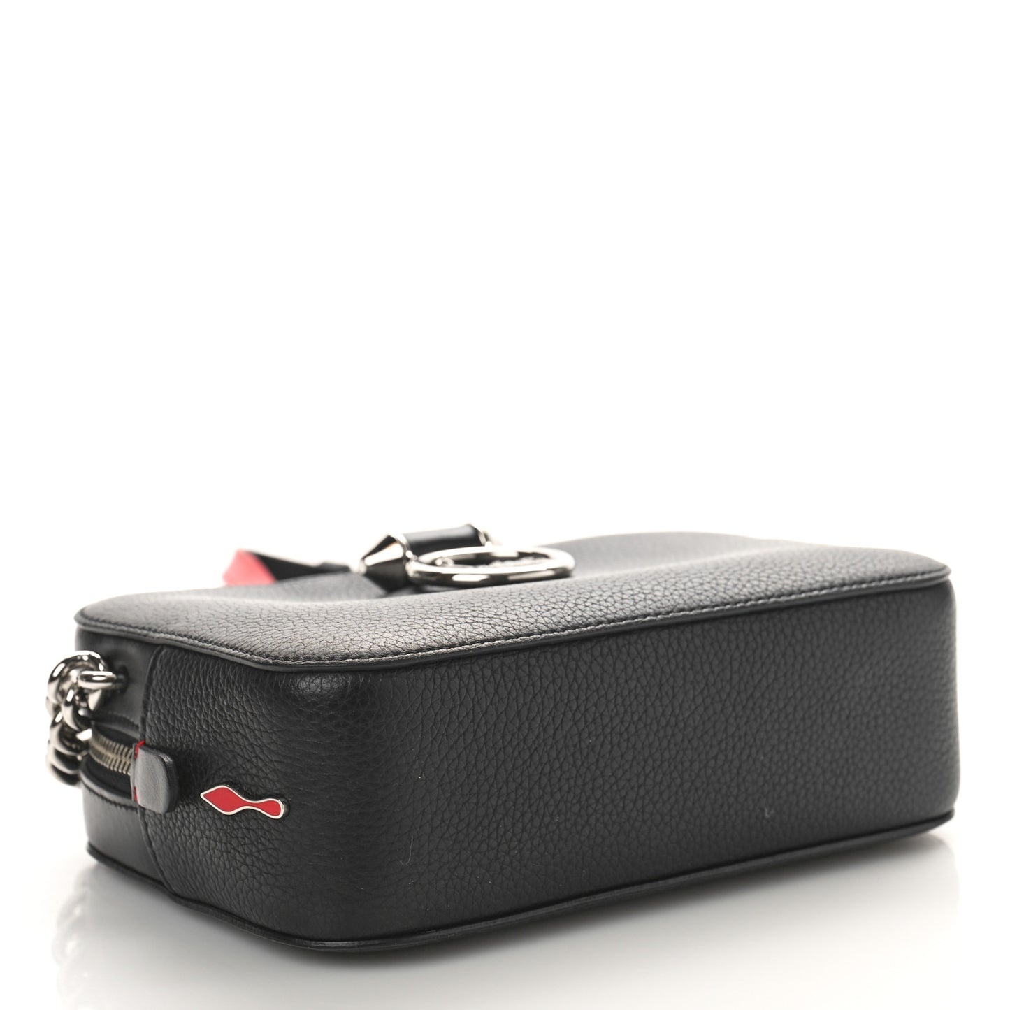 Empire Calfskin Mini Rubylou Crossbody Black Red