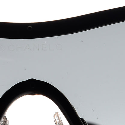 Chanel Swarovski Crystal Camellia CC Sunglasses 4164-B Black 7 of 9