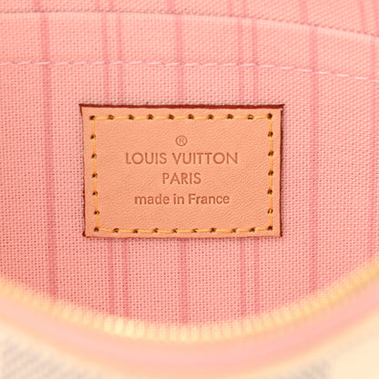 Louis Vuitton Damier Azur Neo Neverfull MM Rose Ballerine 9 of 13