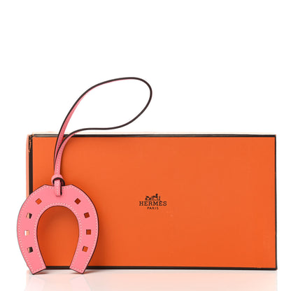 Hermes Swift Paddock Horseshoe Bag Charm Rose Ete 4 of 4
