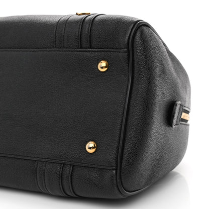 MCM Grained Calfskin Studded Boston Bag Black 12 of 12
