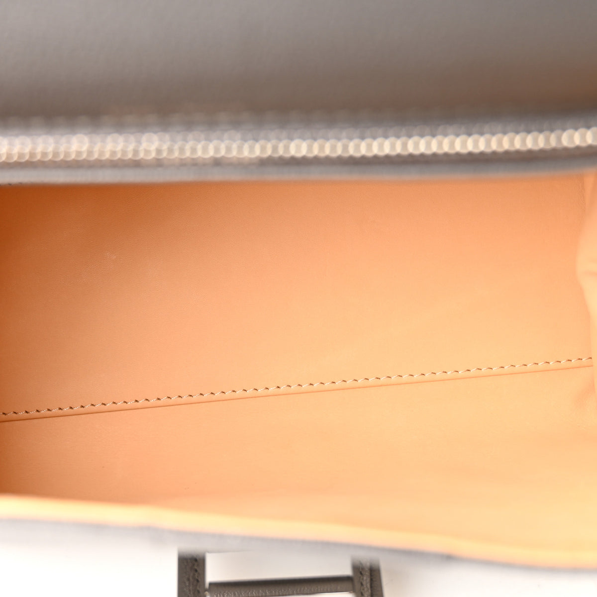 Rodeo Calfskin PM Brillant Satchel Stone