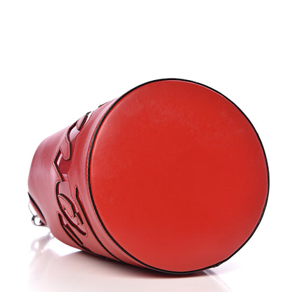 Christian Louboutin Calfskin Marie Jane Bucket Red 4 of 9