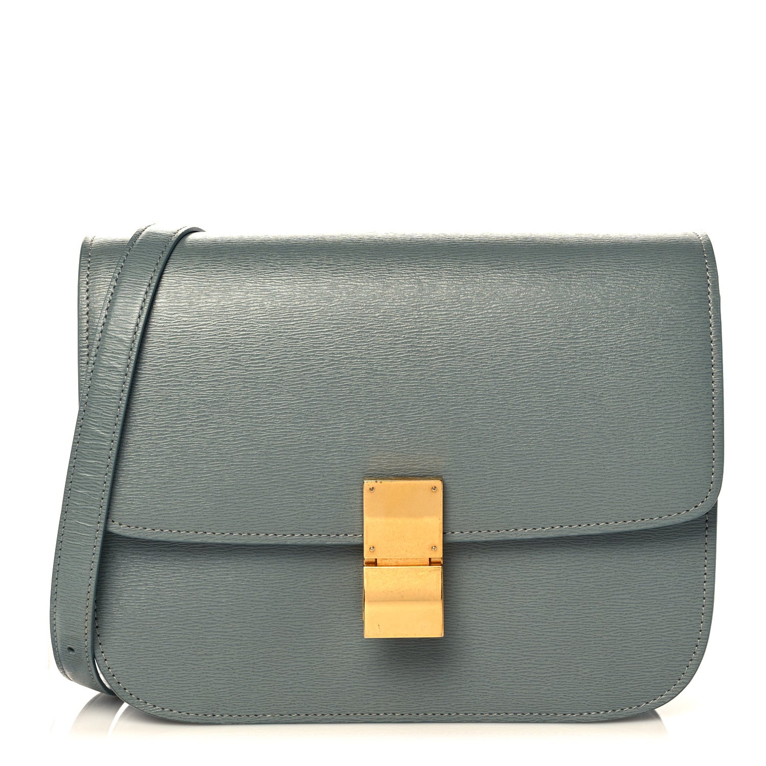 Celine Liege Calfskin Medium Classic Box Flap Bag Light Khaki 1 of 14