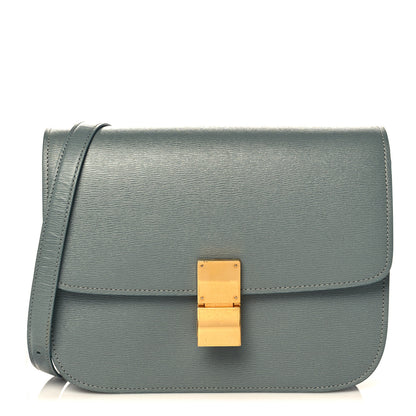 Celine Liege Calfskin Medium Classic Box Flap Bag Light Khaki 1 of 14