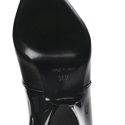 Chanel Lambskin Patent Calfskin Short Ankle Boots 36.5 Black 8 of 13