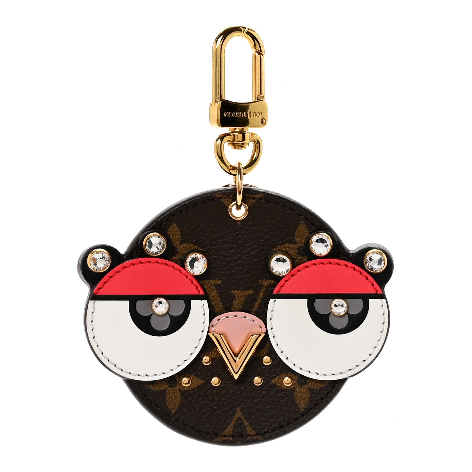 Louis Vuitton Monogram Animal Faces Bird Bag Charm 1788525