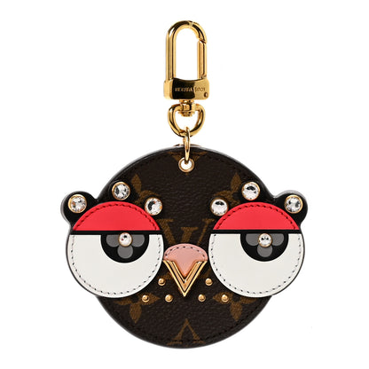 Louis Vuitton Monogram Animal Faces Bird Bag Charm 1 of 5