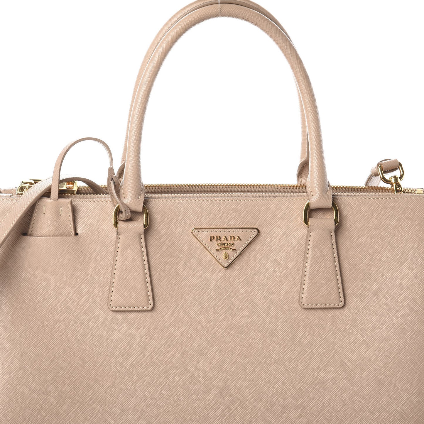 Saffiano Medium Galleria Double Zip Tote Cammeo