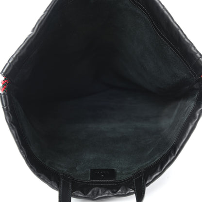 Gucci Calfskin Logo Drawstring Backpack Black 4 of 4
