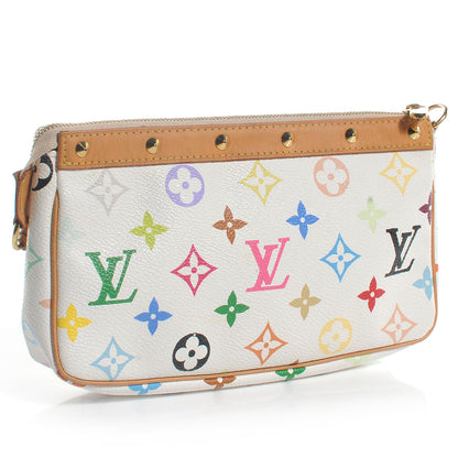 Louis Vuitton Monogram Multicolor Pochette Accessories White 3 of 8