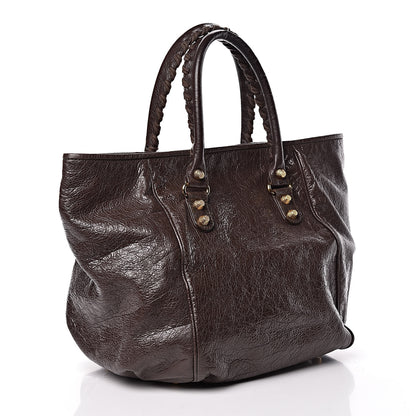 Balenciaga Agneau Giant 12 Gold Hardware S Sunday Tote Charbon 4 of 14