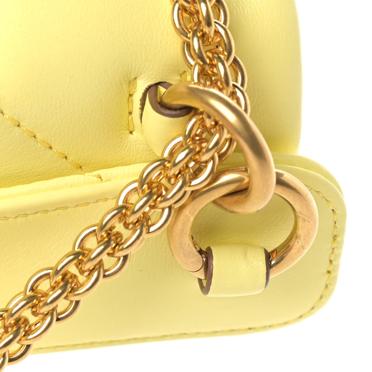 Nappa Medium Roman Stud Shoulder Bag Lime Sorbet