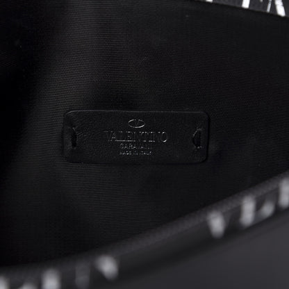 Valentino Garavani Calfskin Large VLTN Rockstud Flat Zip Pouch Black 6 of 6