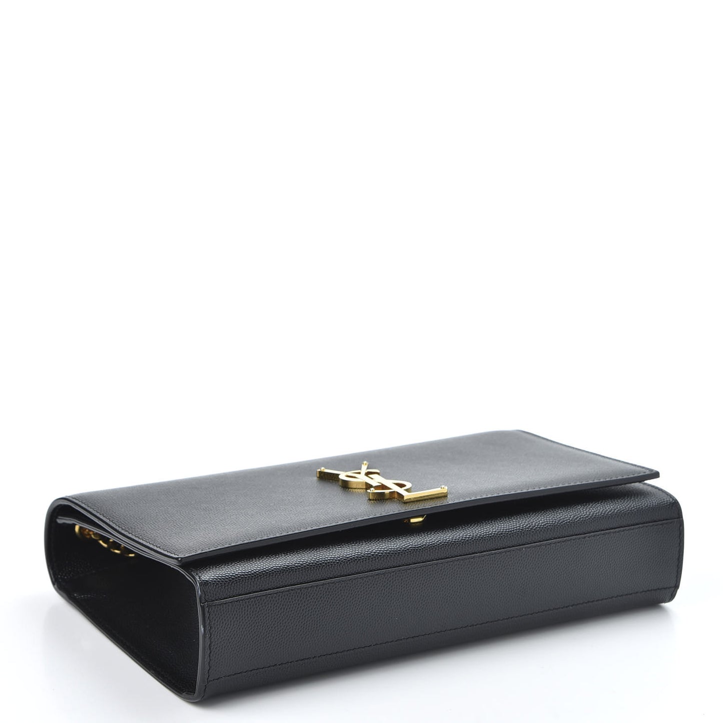 Grain De Poudre Medium Classic Monogram Kate Satchel Black