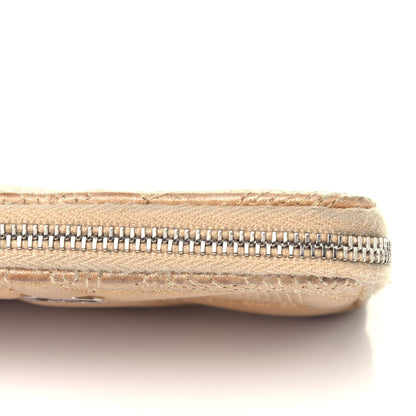 Chanel Metallic Lambskin Star Embossed Coin Key Pouch Gold 12 of 12