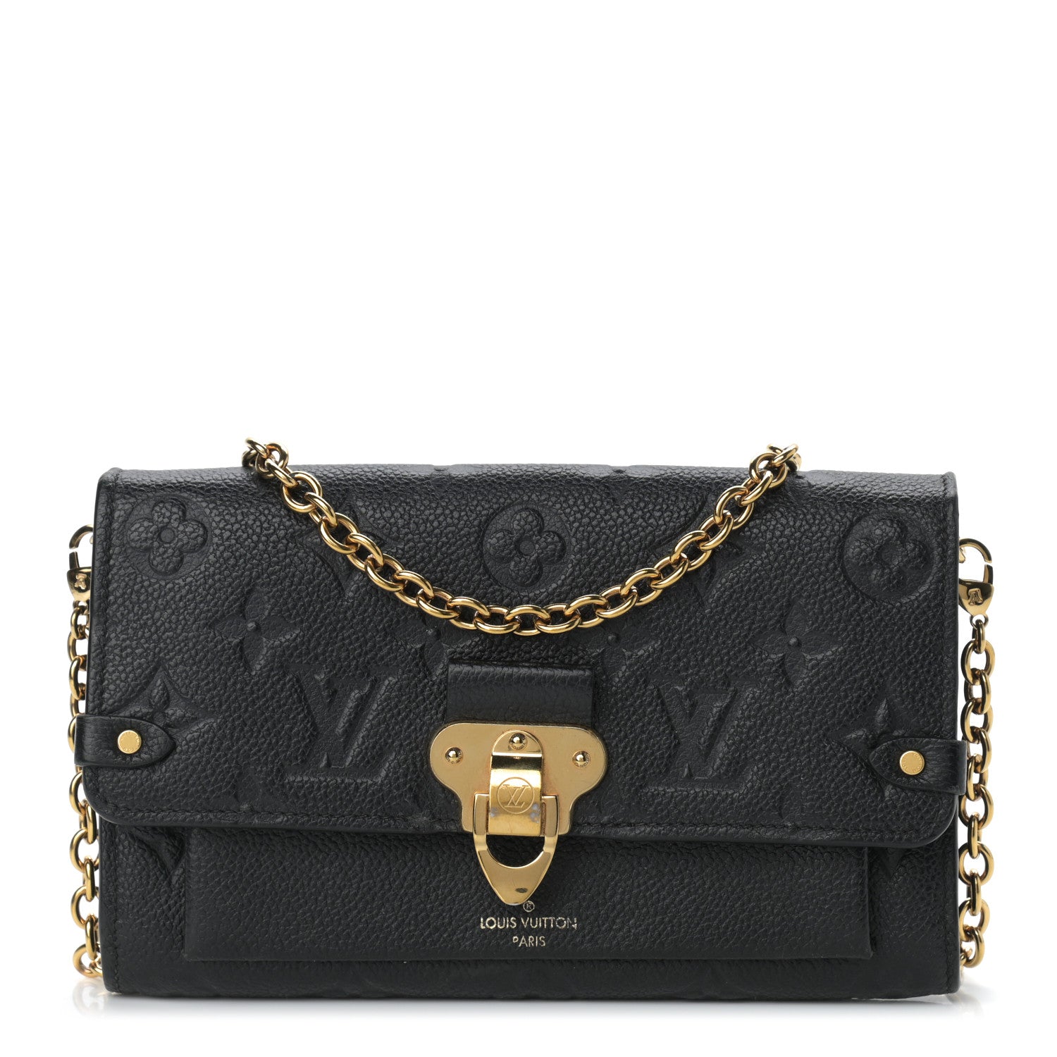 Louis Vuitton Empreinte Vavin Chain Wallet Black 1 of 12