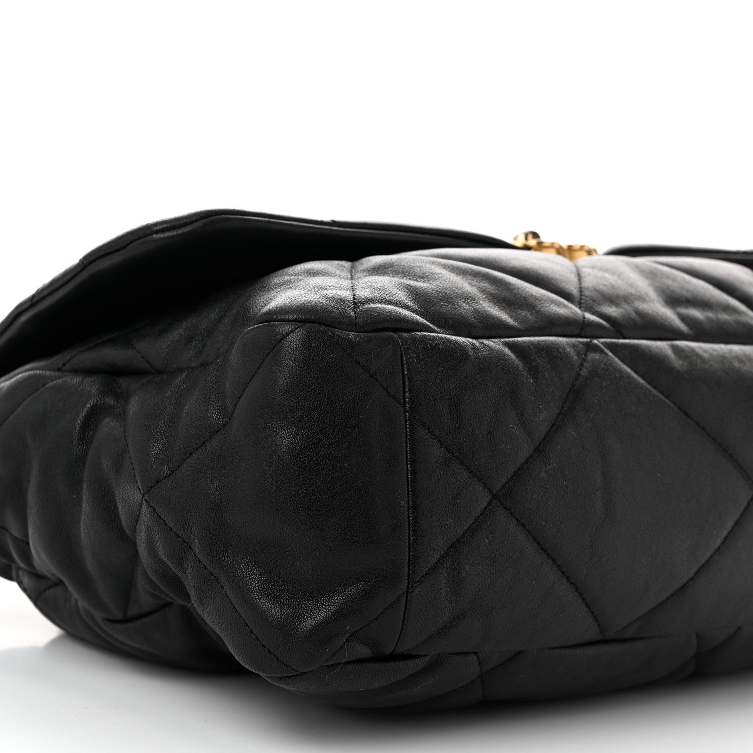 Chanel Lambskin Quilted Maxi Chanel 19 Flap Black 9 of 10