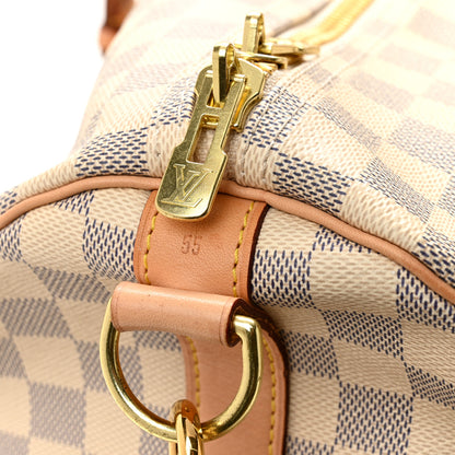 Louis Vuitton Damier Azur Keepall Bandouliere 55 13 of 13