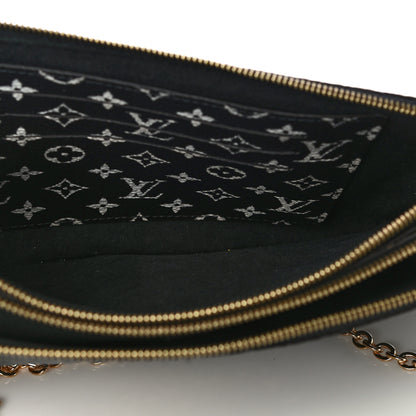 Louis Vuitton Monogram Giant Jungle Pochette Double Zip Black 5 of 10