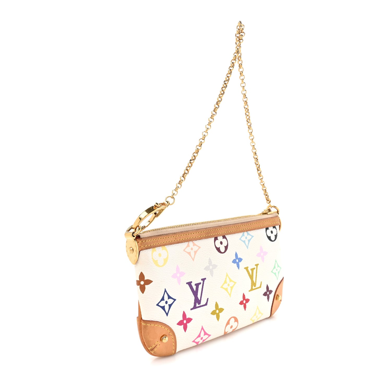 Monogram Multicolor Pochette Milla MM White
