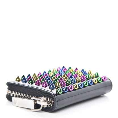 Christian Louboutin Patent Spiked Panettone Coin Purse Black Multicolor 4 of 9