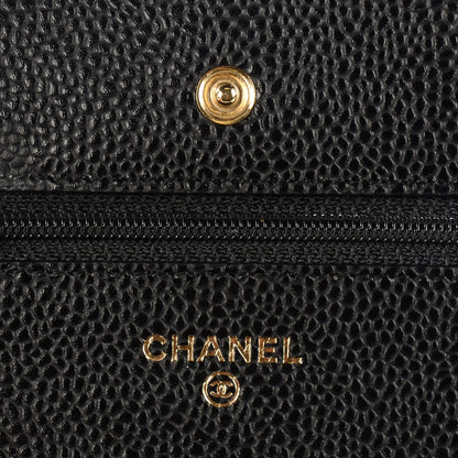 Chanel Caviar Quilted Wallet On Chain WOC Black 5 of 8