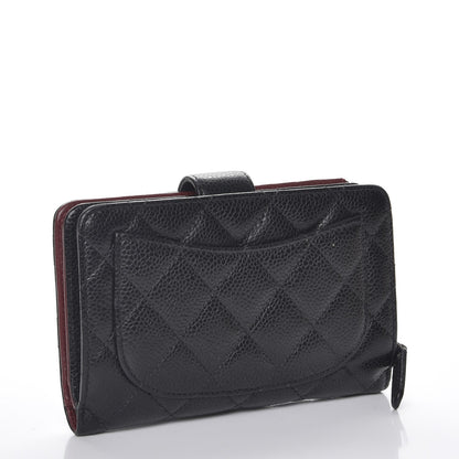 Chanel Caviar Quilted Zipped Pocket Wallet Black 3 of 9