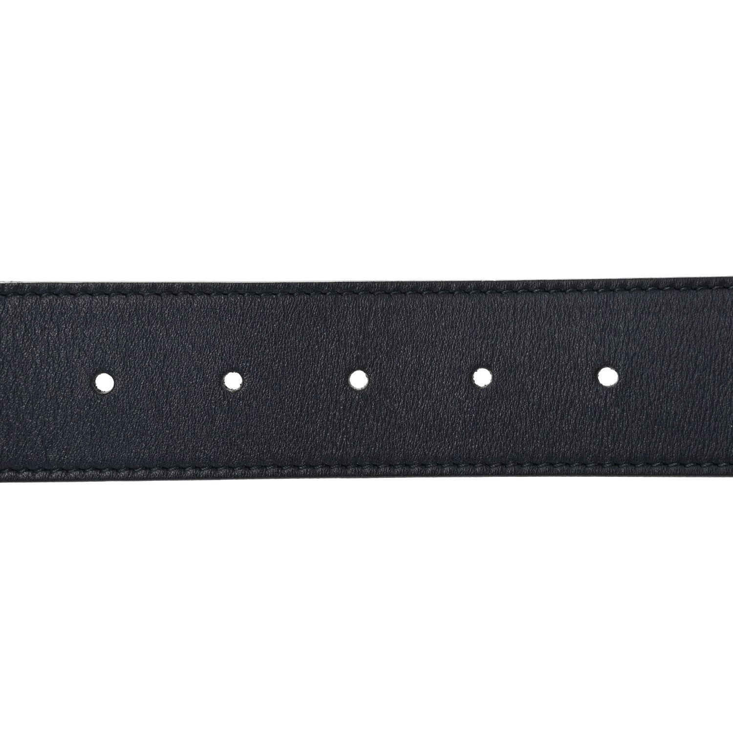 Gucci Calfskin Double G 40mm Belt 75 30 Blue 3 of 6
