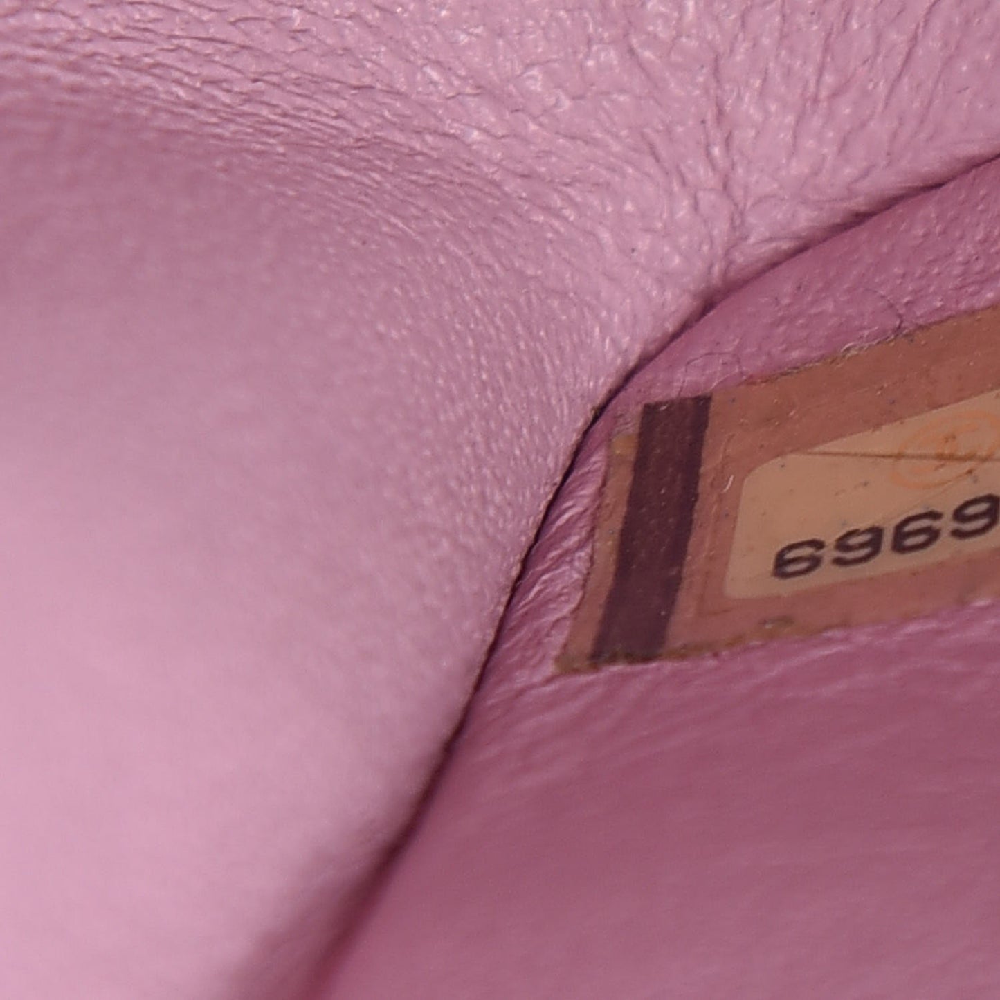 Lambskin Quilted Mini Square Flap Lilac