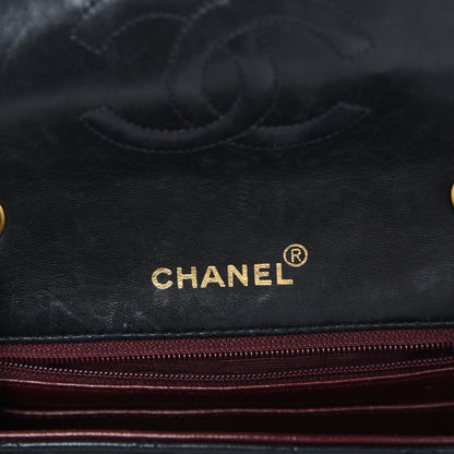 Chanel Lambskin Quilted Mini Square Flap Black 6 of 8