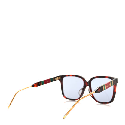 Gucci Acetate Square Sunglasses GG0599SA Black Tortoiseshell Pearlescent 4 of 9