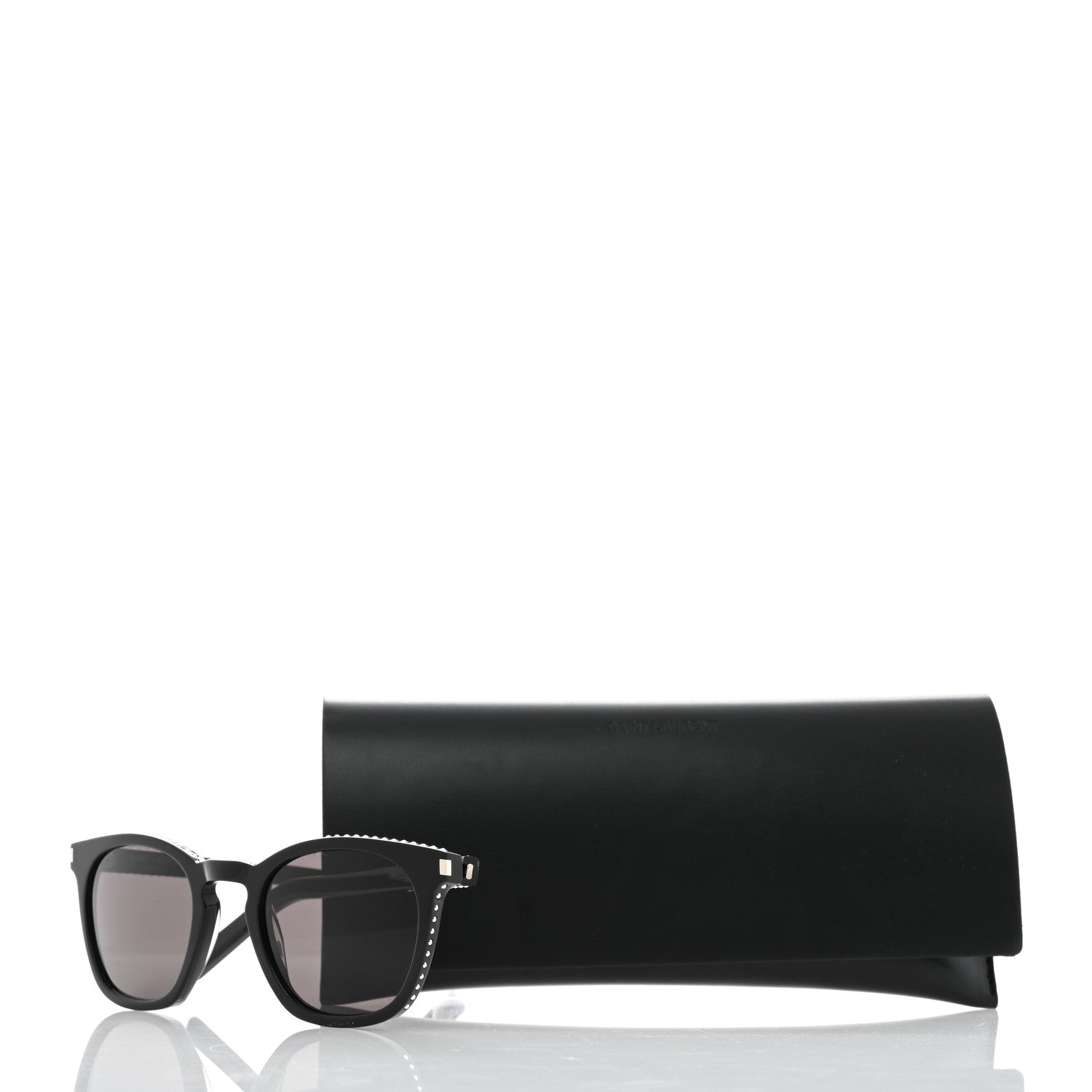 Saint Laurent Acetate Studded SL28 Sunglasses Black 8 of 8