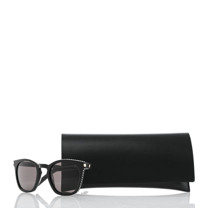 Saint Laurent Acetate Studded SL28 Sunglasses Black 8 of 8