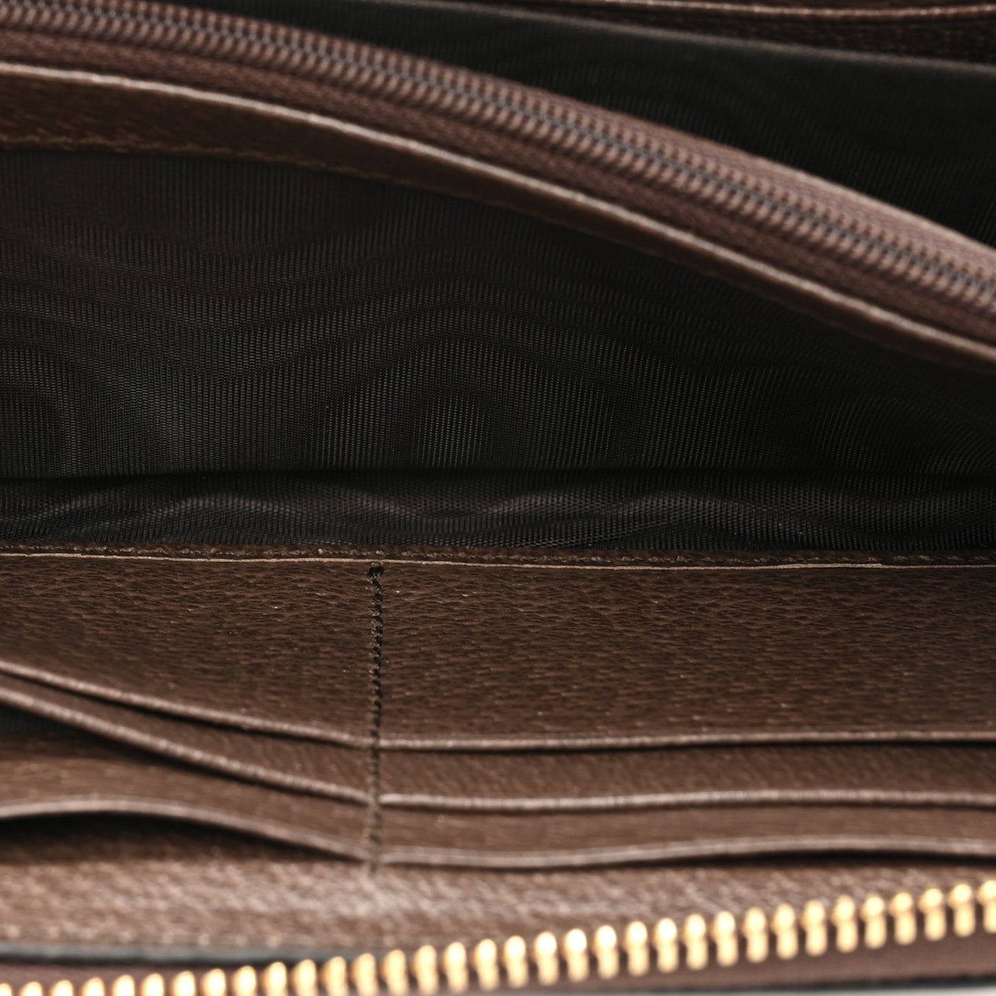 GG Supreme Monogram Web Geometric Ophidia Zip Around Wallet Beige Multicolor Brown Sugar
