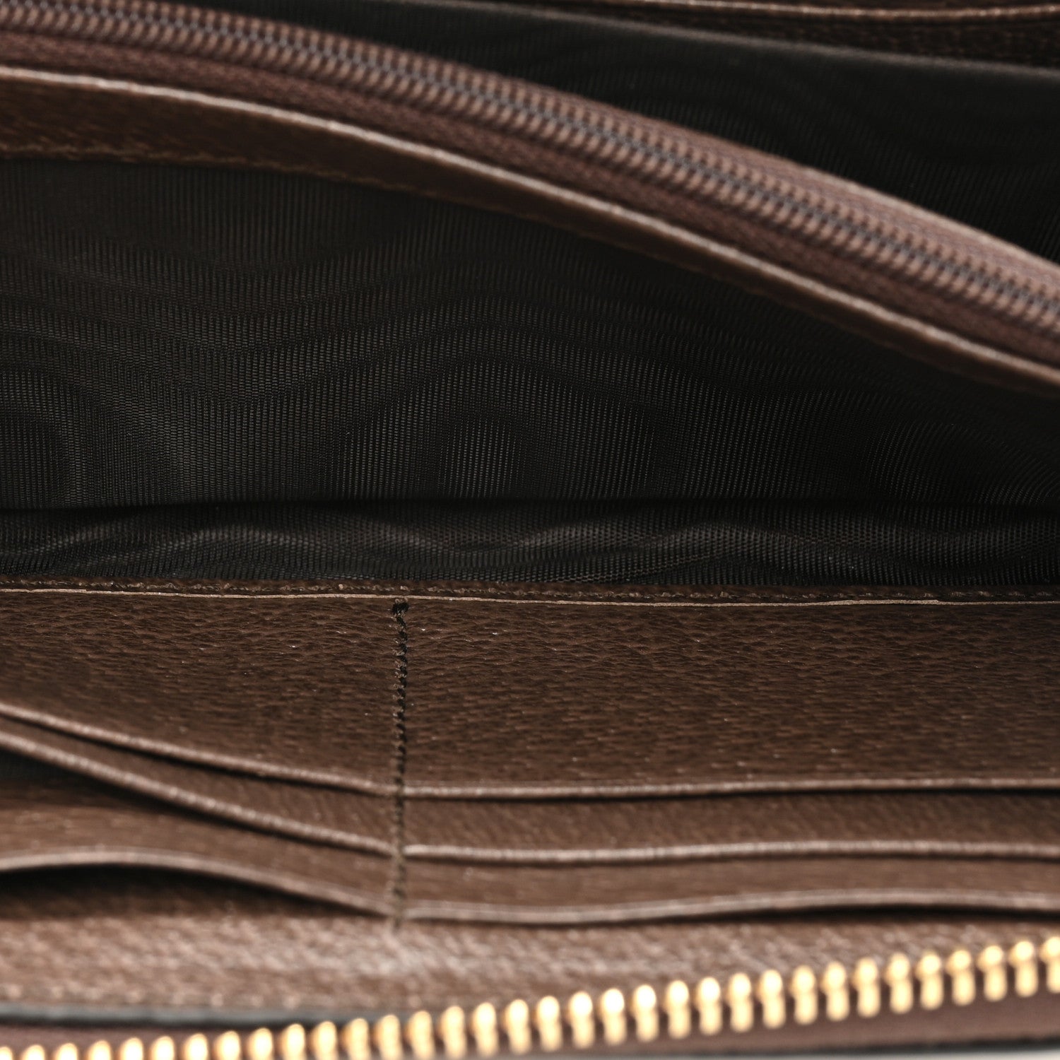 Gucci GG Supreme Monogram Web Geometric Ophidia Zip Around Wallet Beige Multicolor Brown Sugar 8 of 13