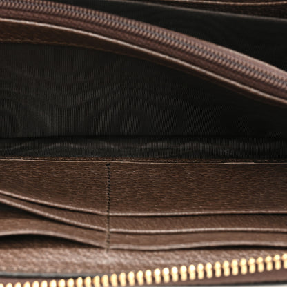 Gucci GG Supreme Monogram Web Geometric Ophidia Zip Around Wallet Beige Multicolor Brown Sugar 8 of 13