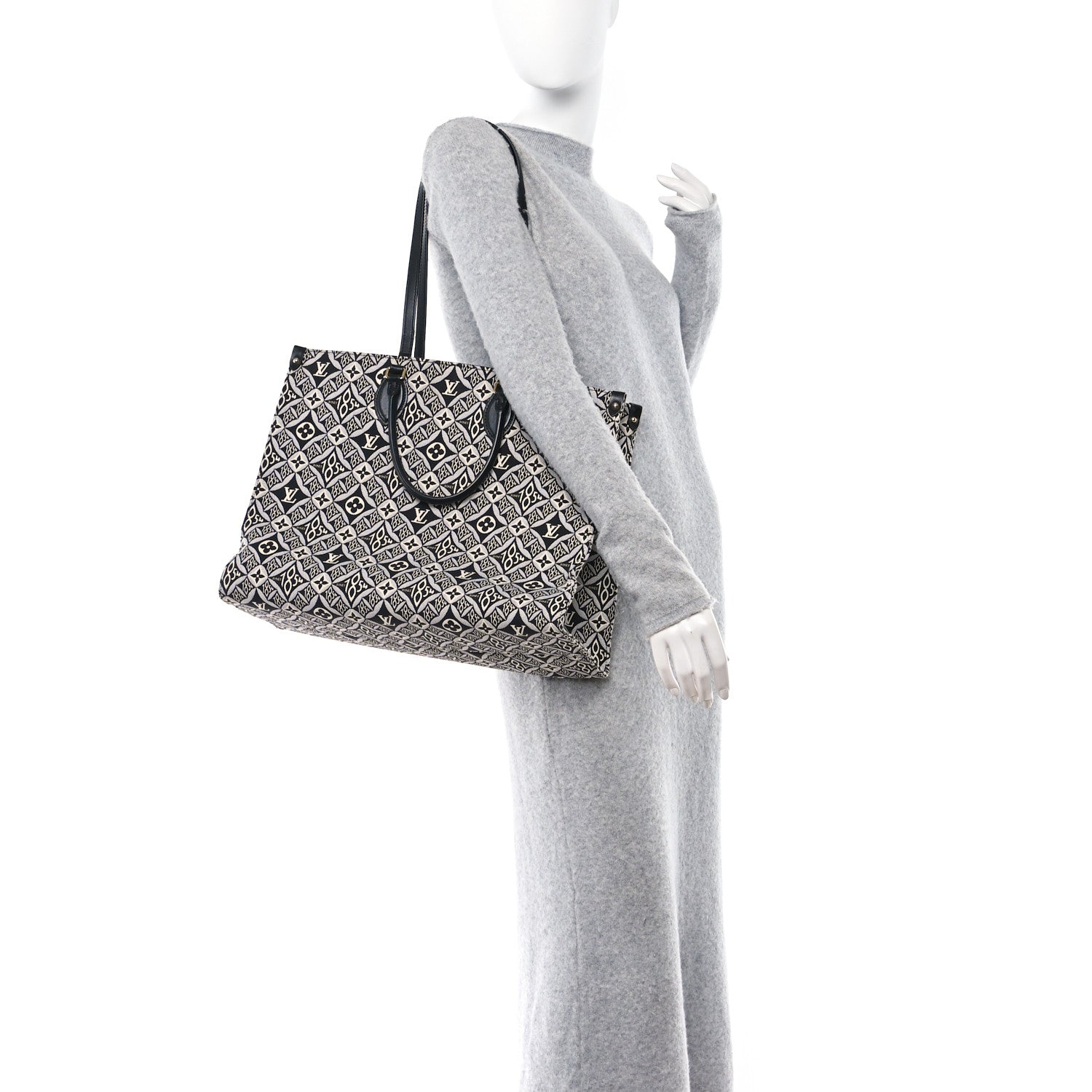 Louis Vuitton Jacquard Since 1854 Onthego GM Grey 2 of 9