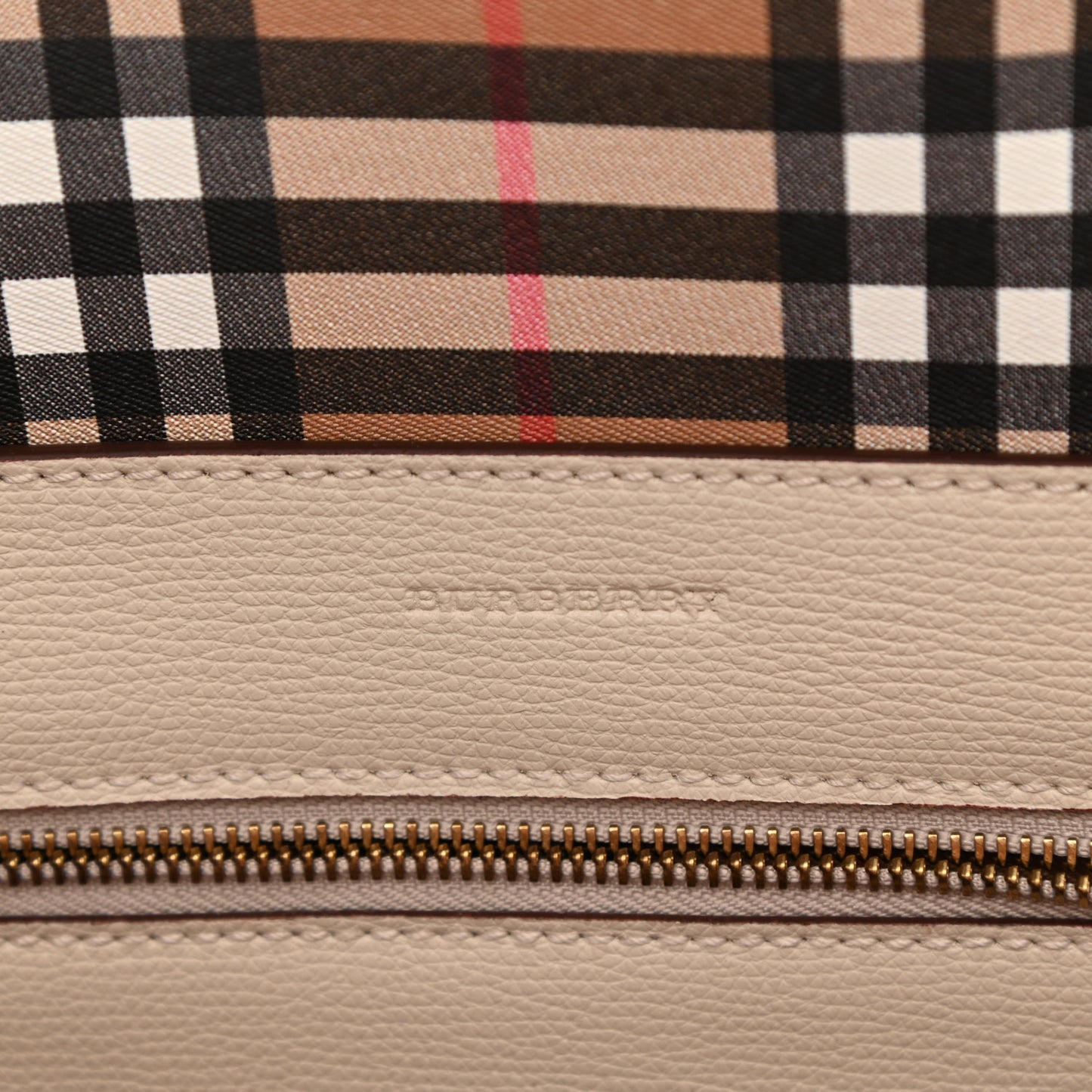 Calfskin Crest Embossed Small Tote Limestone