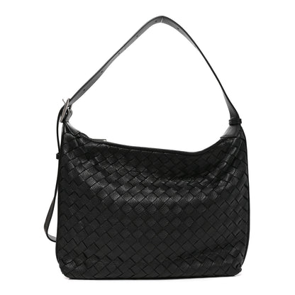 Bottega Veneta Deerskin Intrecciato Small Traveler Hobo Black 1 of 11