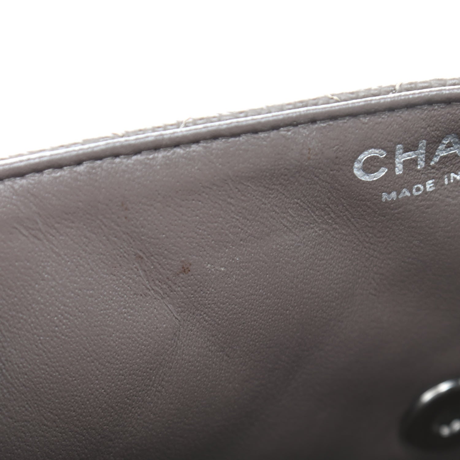 Chanel Caviar East West Flap Bag Taupe 10 of 12