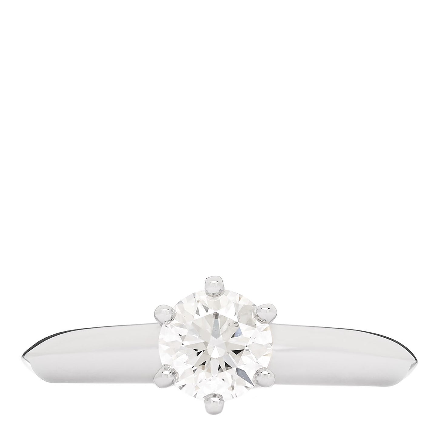 Platinum Diamond .52ct Solitaire Engagement Ring 48 4.5