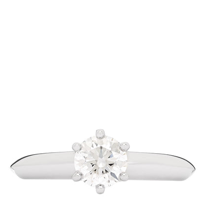 Tiffany Platinum Diamond .52ct Solitaire Engagement Ring 48 4.5 1 of 7