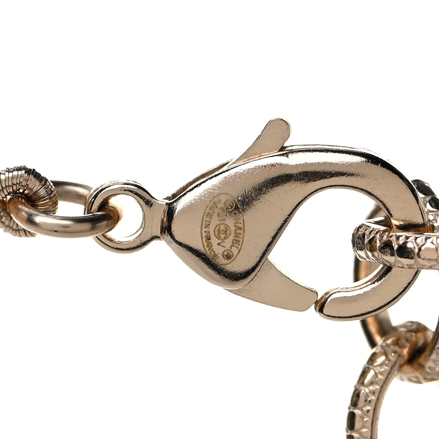 Chanel Pearl CC 100th Anniversary Necklace Light Gold 4 of 4